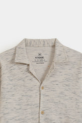 Cotton Mesh Resort Collar Full Shirt - Tuscany